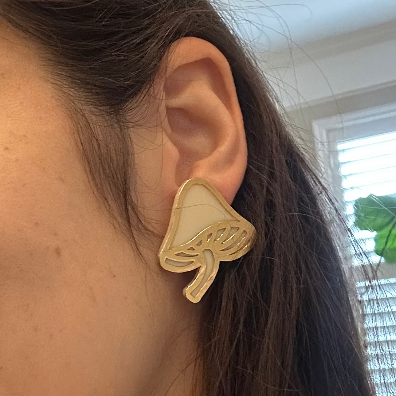 Golden Mushroom Studs