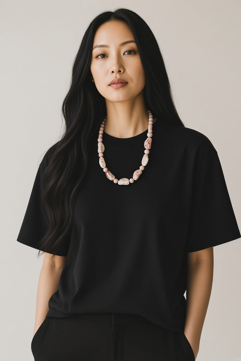 Blush Beaded Necklace