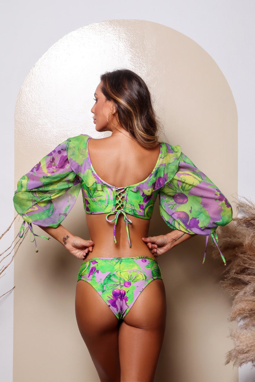 Açaí one-piece swimsuit - Exclusive Print and UV protection FPU 50+