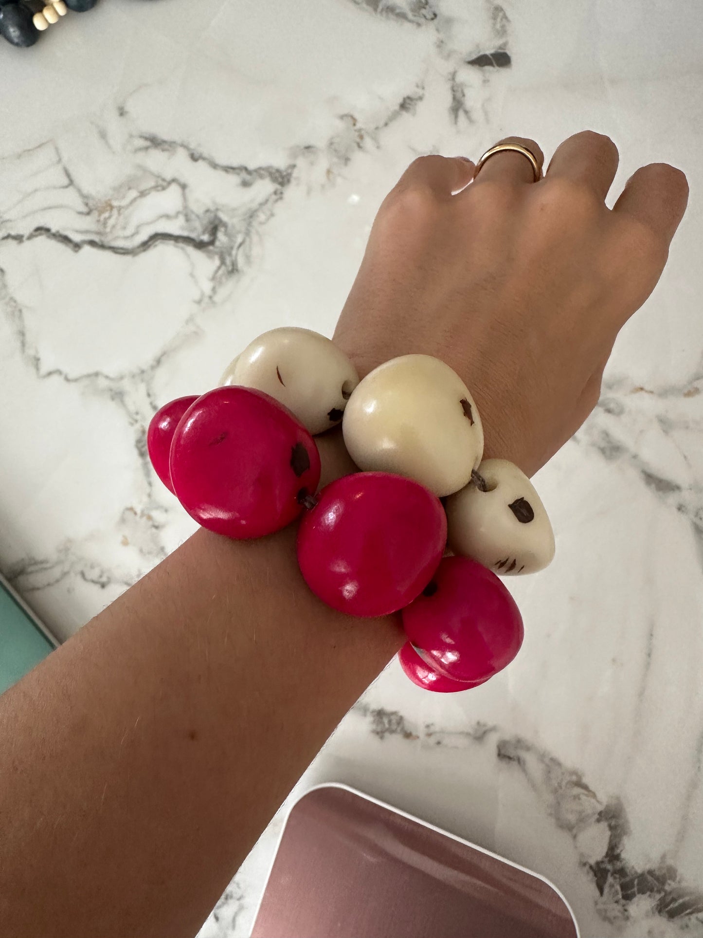 Adjustable Jarina & Açaí Seed Bracelet