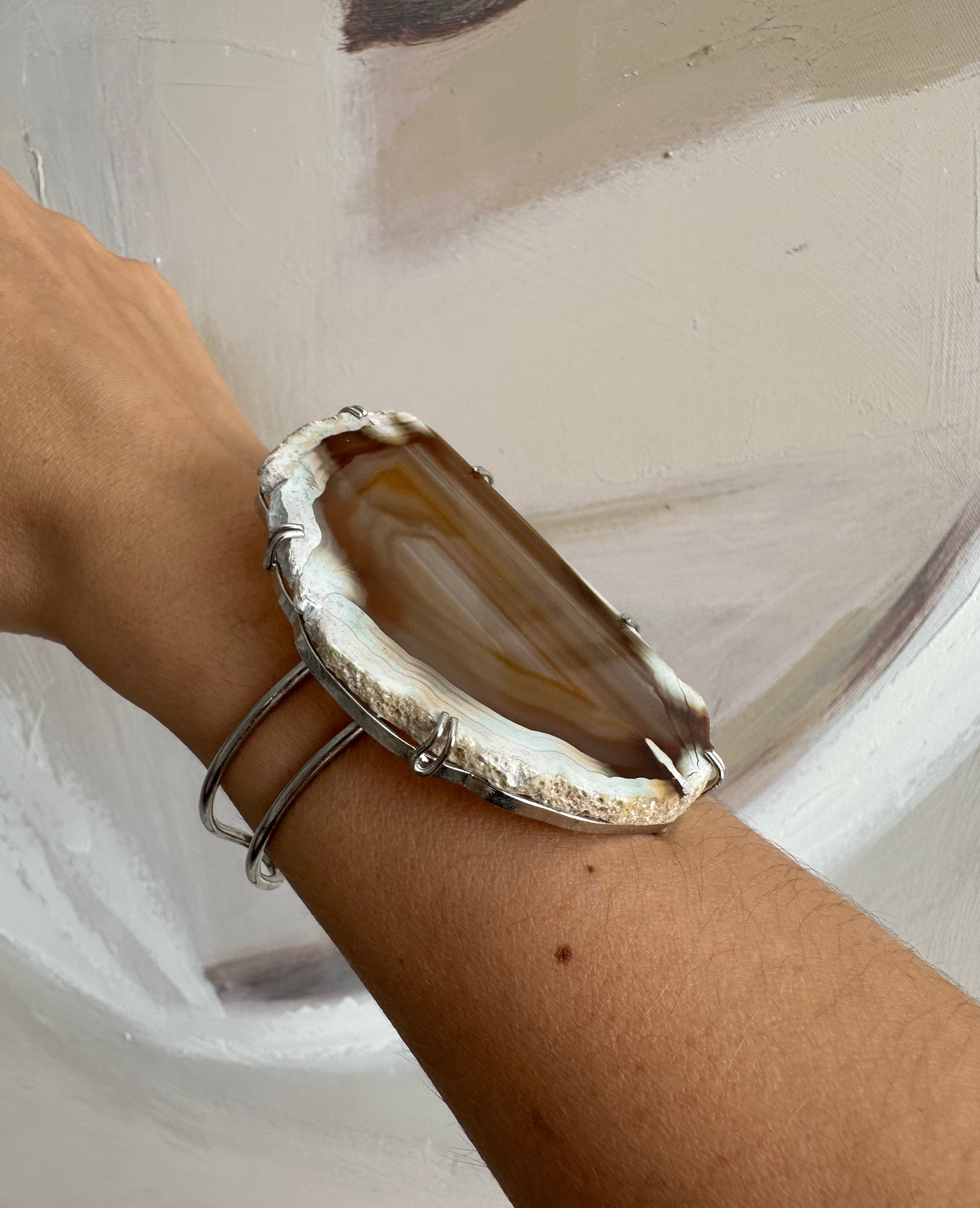 Agate Cuff Bracelet