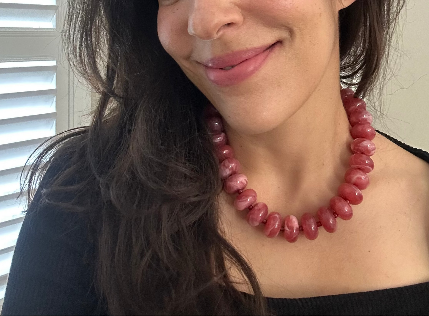 Blush Beaded Necklace