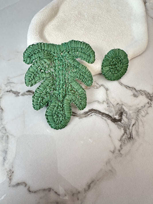 Monstera Earrings