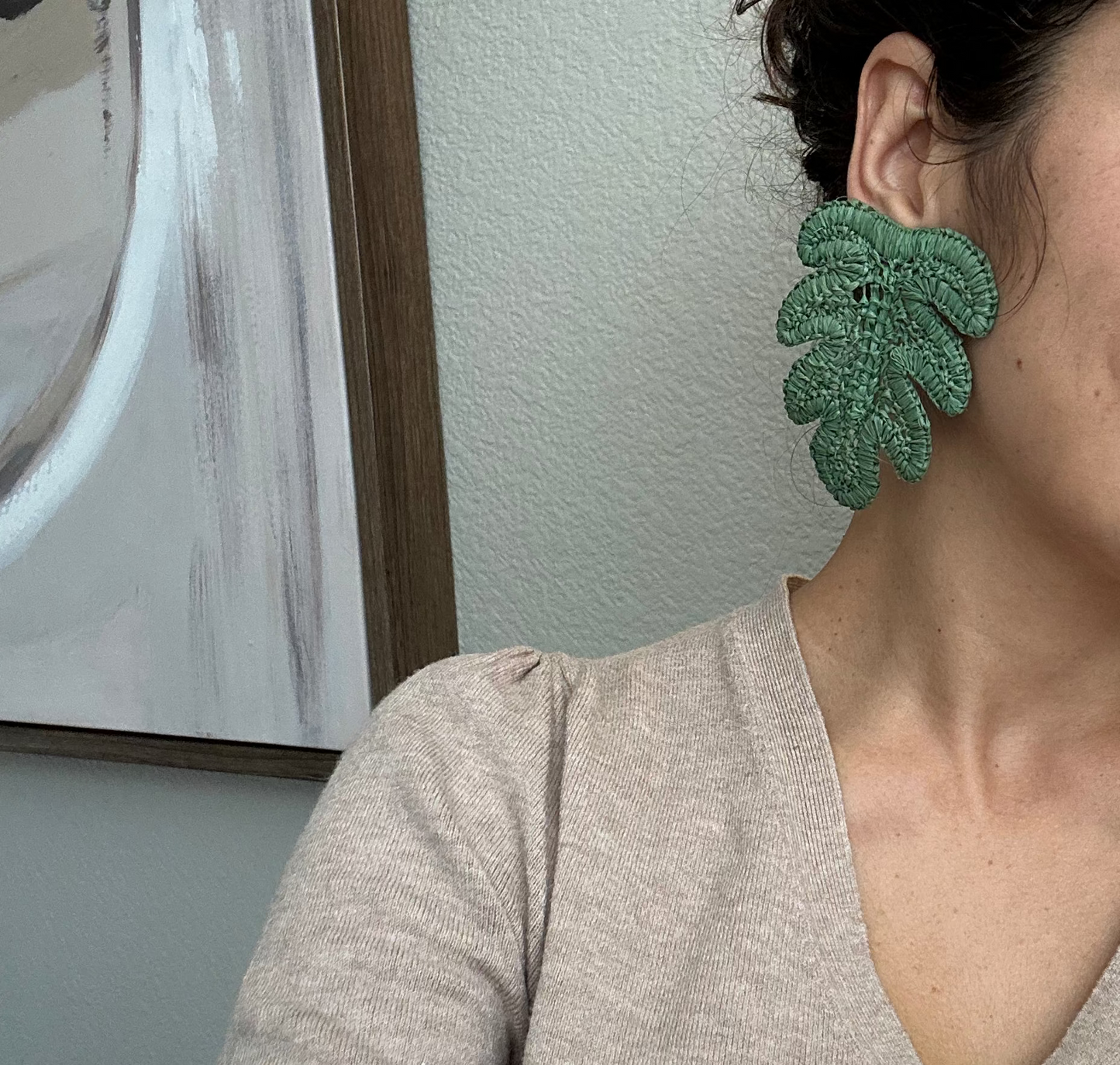 Monstera Earrings