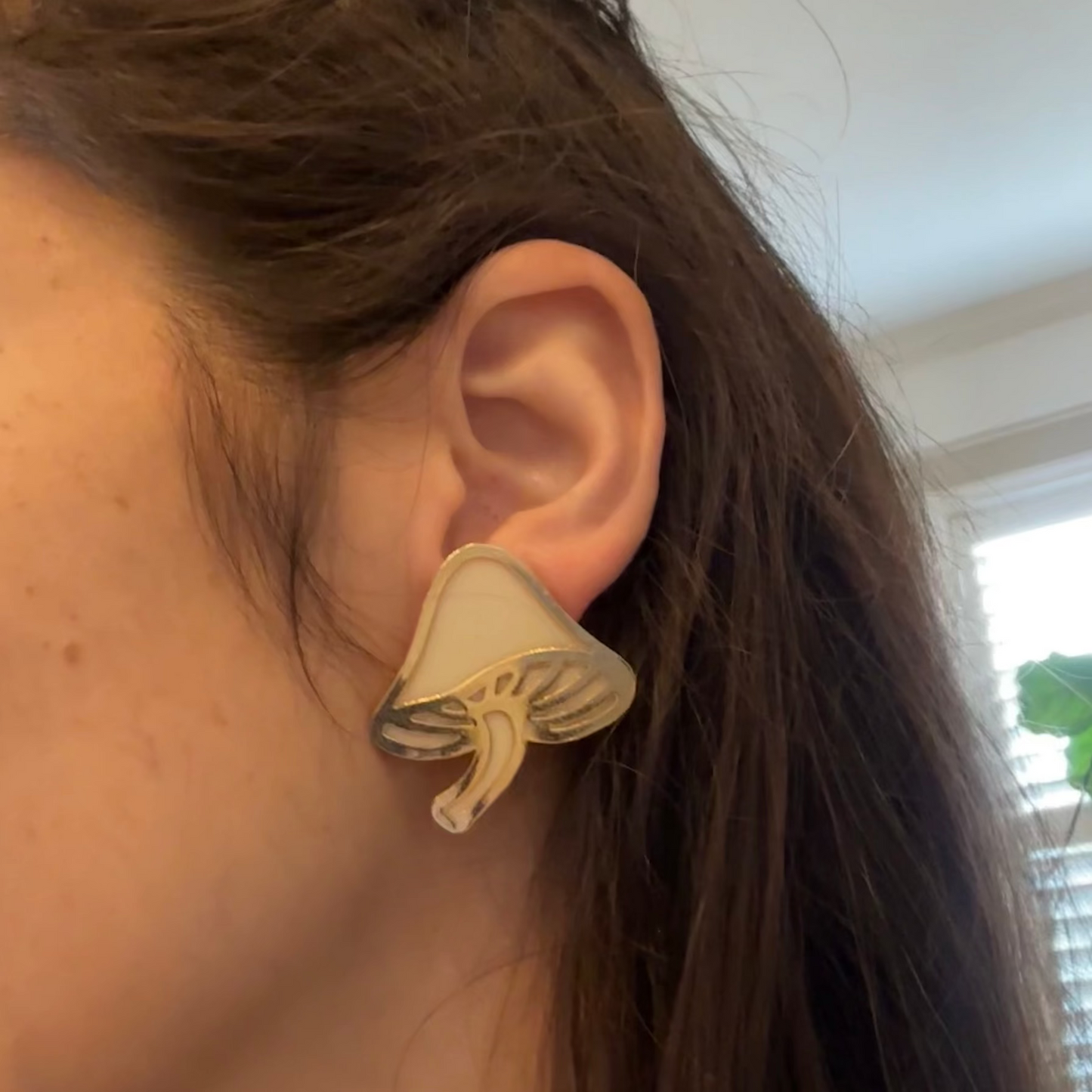 Golden Mushroom Studs