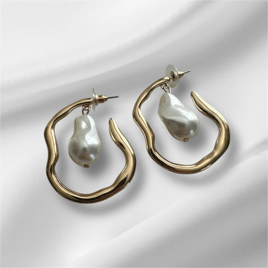 Golden Baroque Hoops