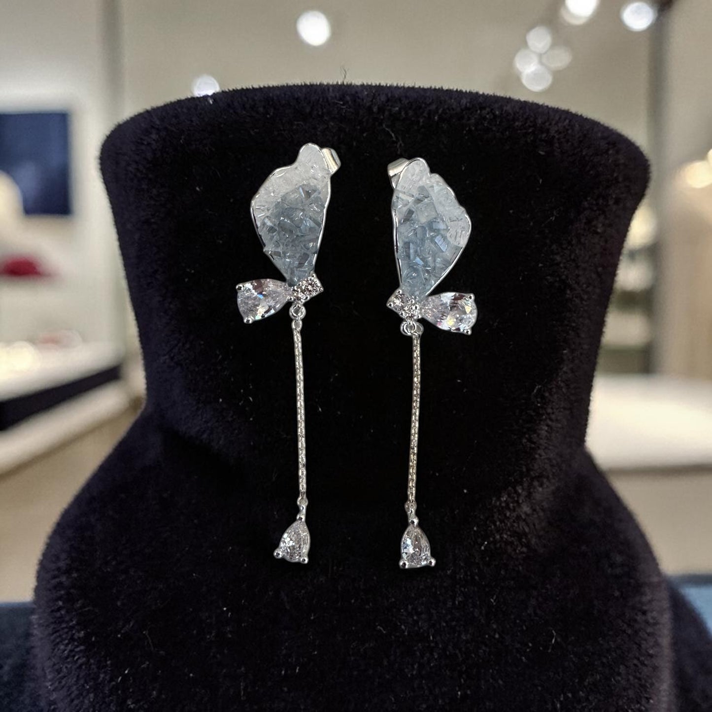 Agate Butterfly Earrings