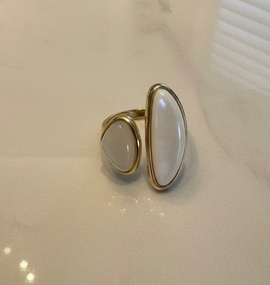 Mother of Pearl Statement Ring