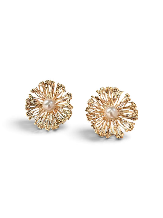 Pearl Flower Earrings