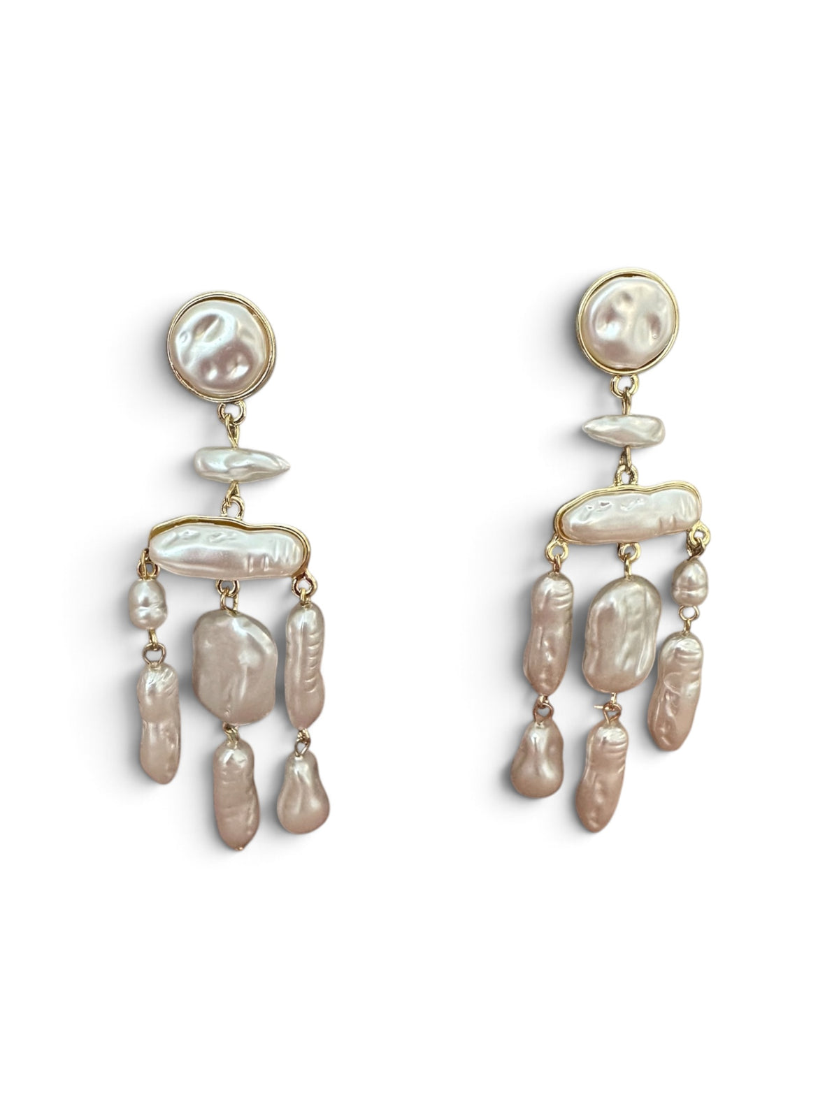 Mermaid Baroque Chandelier Earrings