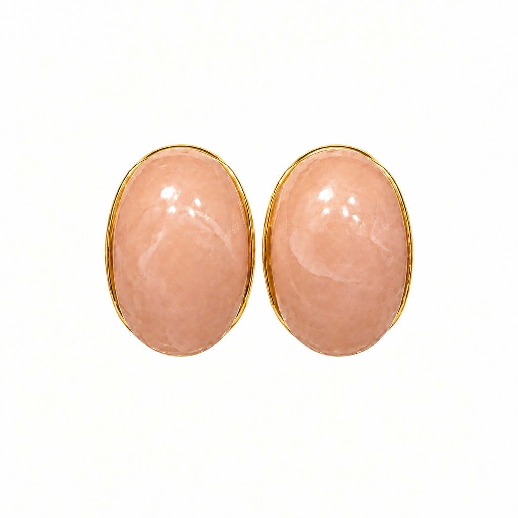 Peach Rosé Resin Hoops