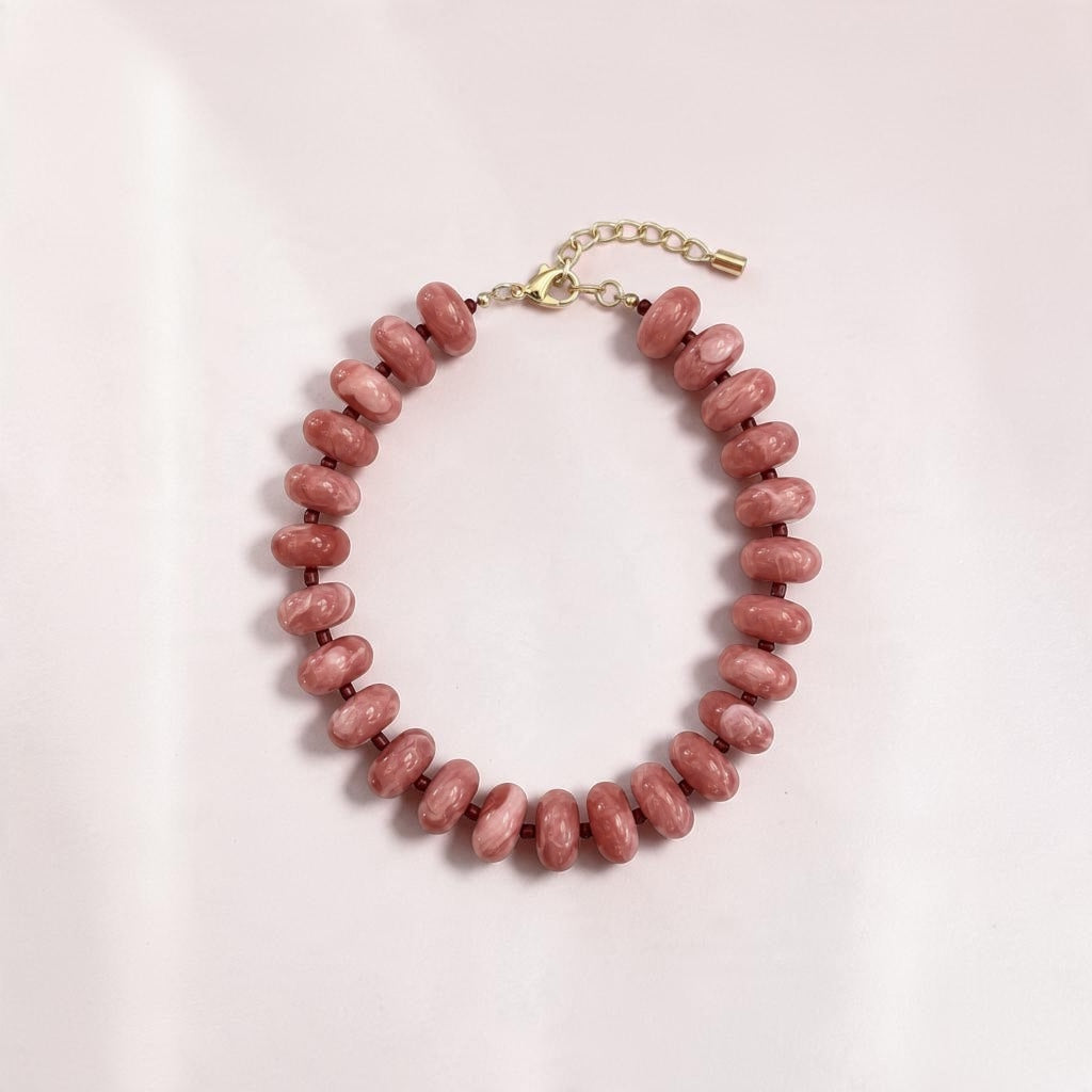 Blush Beaded Necklace