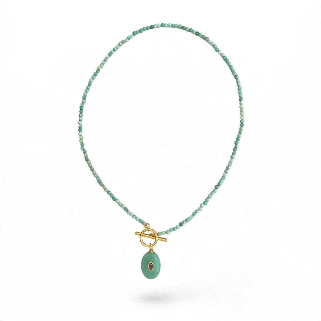 Turquoise & Amethyst Statement Necklace