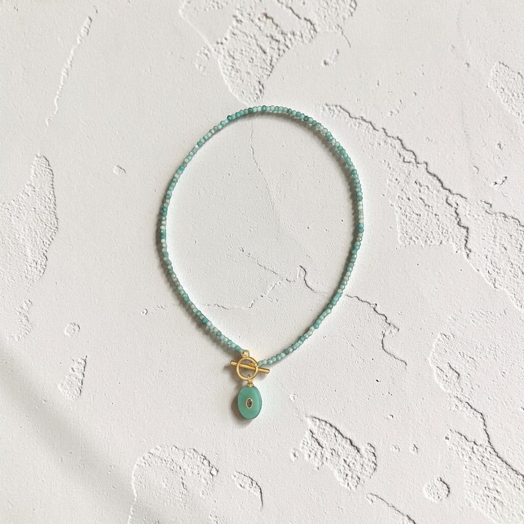 Turquoise & Amethyst Statement Necklace